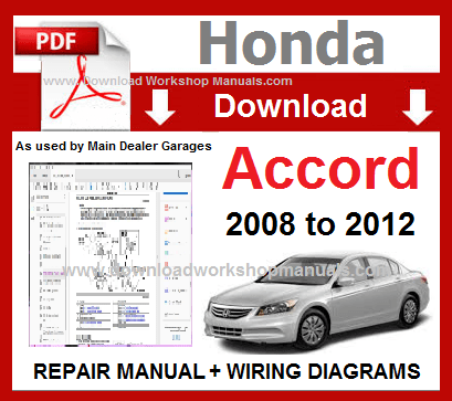 Honda Accord Service Repair Workshop Manual PDF